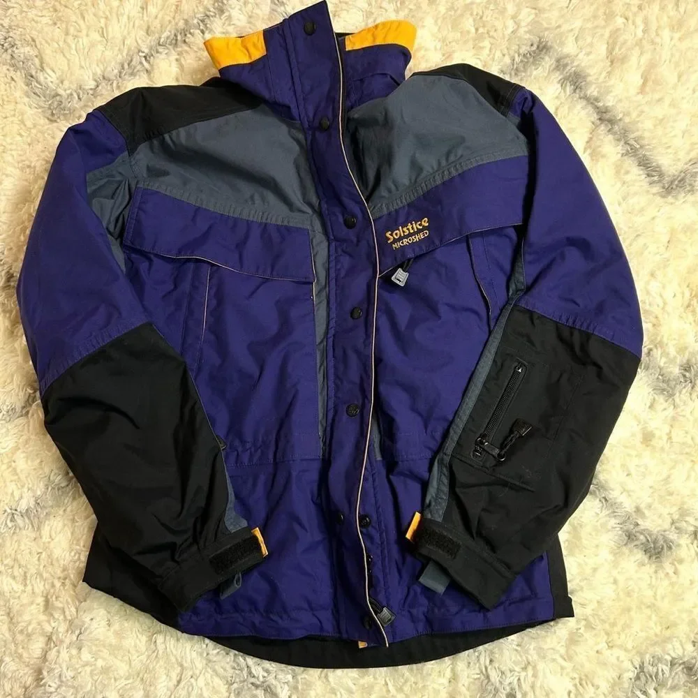 Solstice Men's Purple, Black, and Gray Ski Jacket